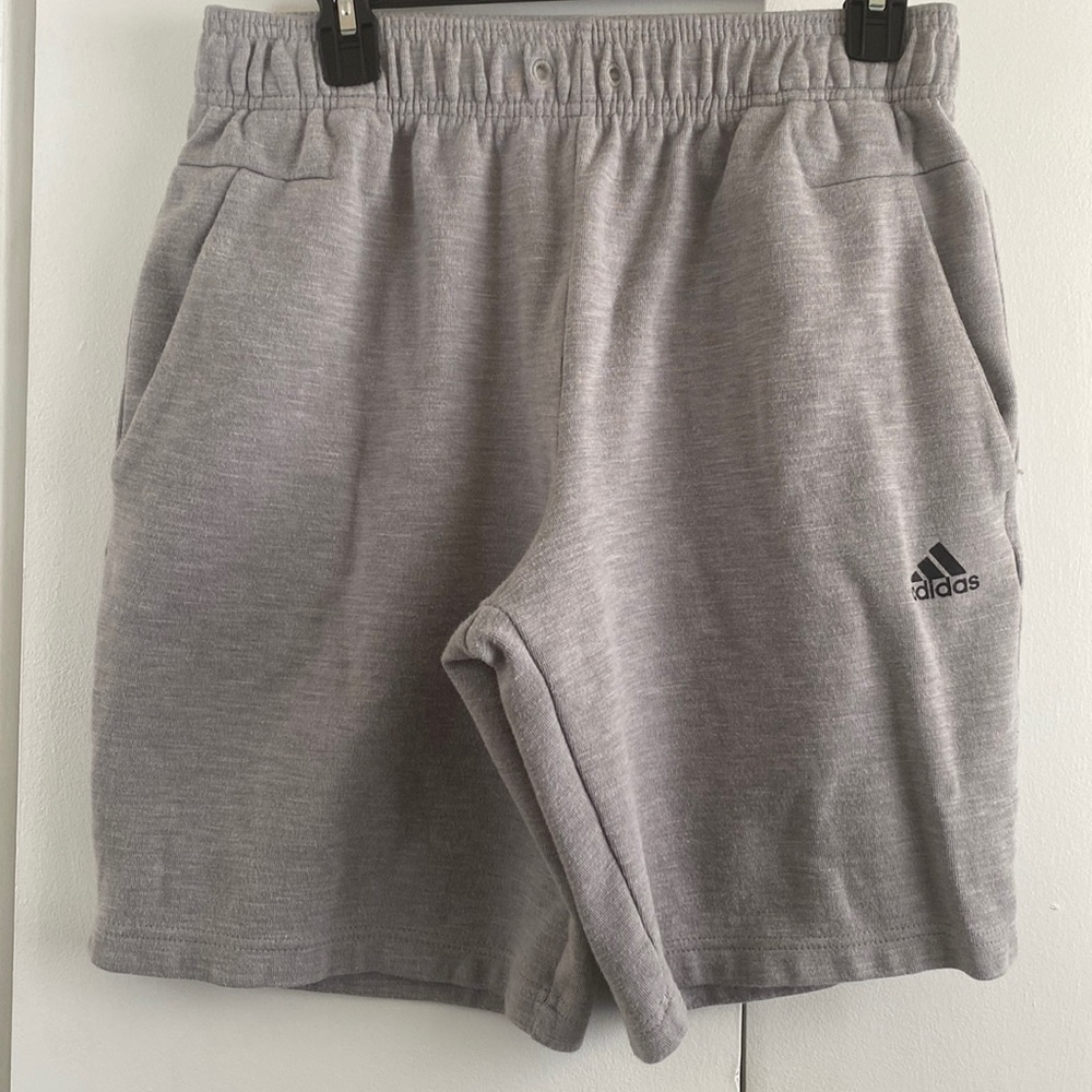 Adidas grey shorts Size M like new!!!